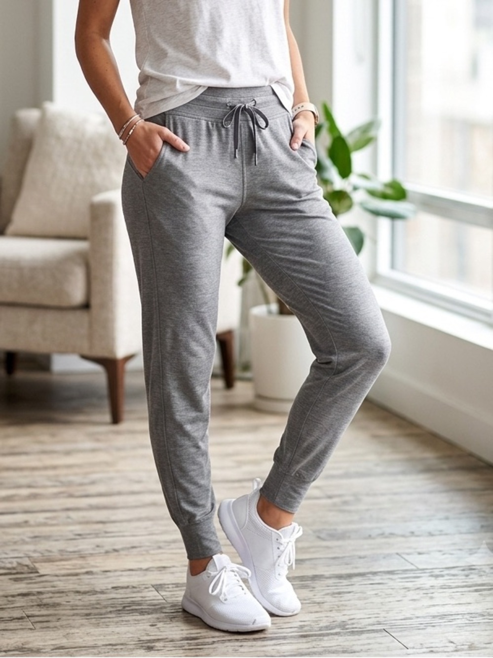 Lululemon Ready to Rulu High-Rise Jogger 29" Gray Activewear Travel Size 2
